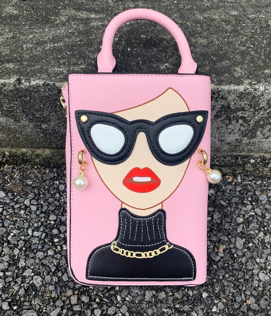 Woman Fashion Pattern Earrings Decorated Female Totes Ladies Shoulder Bag