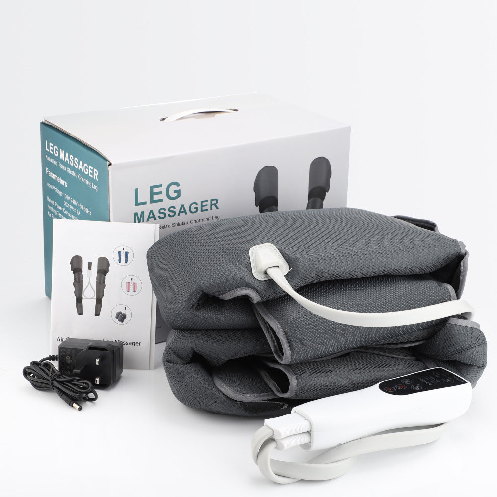 Air Compression Leg Massager with Heat – Grey