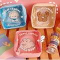 Cute Soft Cute Bear Cosmetic Bag Stationery Data Cable Large Capacity Storage Bag Ins Style Korean Version Portable Wash Bag