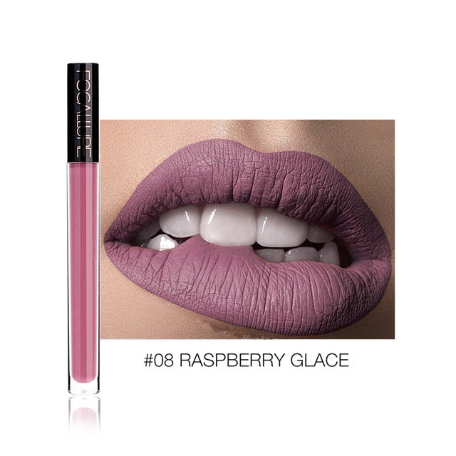 FOCALLURE Liquid Lipstick Makeup Matte Lip Tint Sexy Pigment Waterproof Batom Tint Nude Gloss Kiss-proof Lips Make up