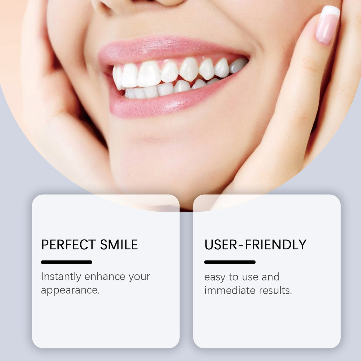 Cosmetic Dentures, Dental Cosmetic Sets To Enhance Smile Appearance Comfortable Material Dentures