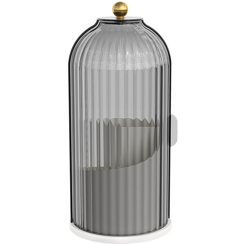 Birdcage Pen Holder Storage Rack Dust-proof Divided Desktop Cosmetic Storage Box