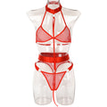 New Sexy Lingerie High Elastic Mesh Hanging Neck Strap Sexy Belt Sexy Suit