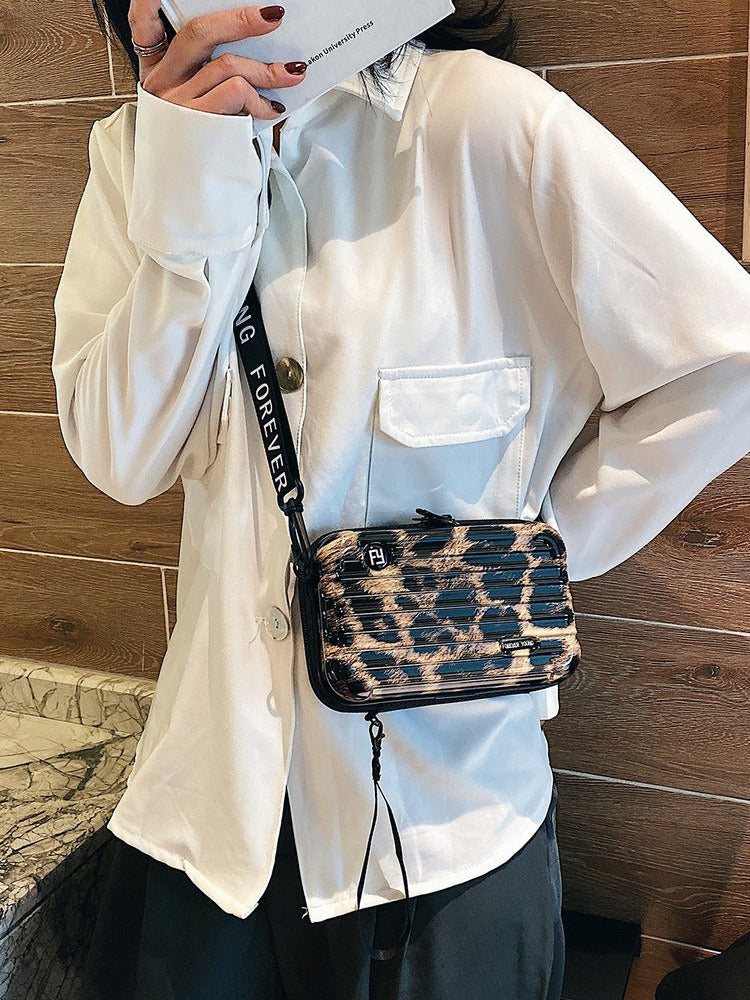 PC hard shell toiletry bag 7-inch shoulder crossbody bag hand storage bag suitcase small bag