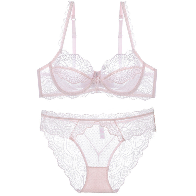 Sexy Lingerie Thin Pure Desire Lace Plus Size Women's Large Chest Minimizer Push-Up Bra