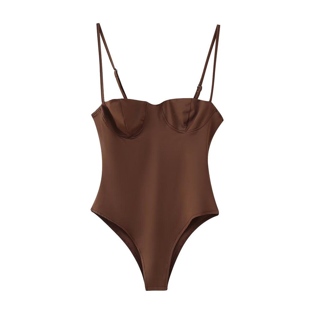 Hot girl sexy slim fitting lingerie accessories jumpsuit for women