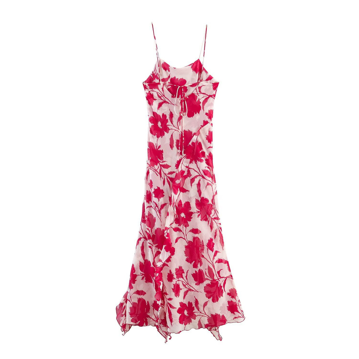 French printed lingerie style MIDI dress