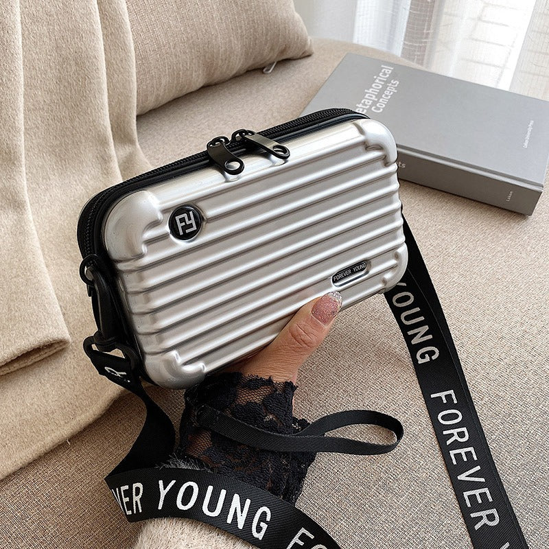 PC hard shell toiletry bag 7-inch shoulder crossbody bag hand storage bag suitcase small bag