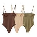 Hot girl sexy slim fitting lingerie accessories jumpsuit for women