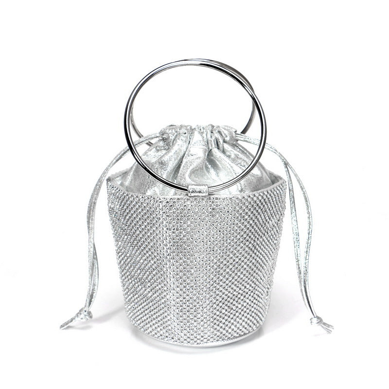 Diamond-Studded Evening Bag Luxury Banquet Bag Hand Clutch Bag Dress Evening Bag
