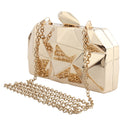 Bag Women's New Metal Hand-Held Evening Bag Trendy Messenger Chain One-Shoulder Party Dress Bag