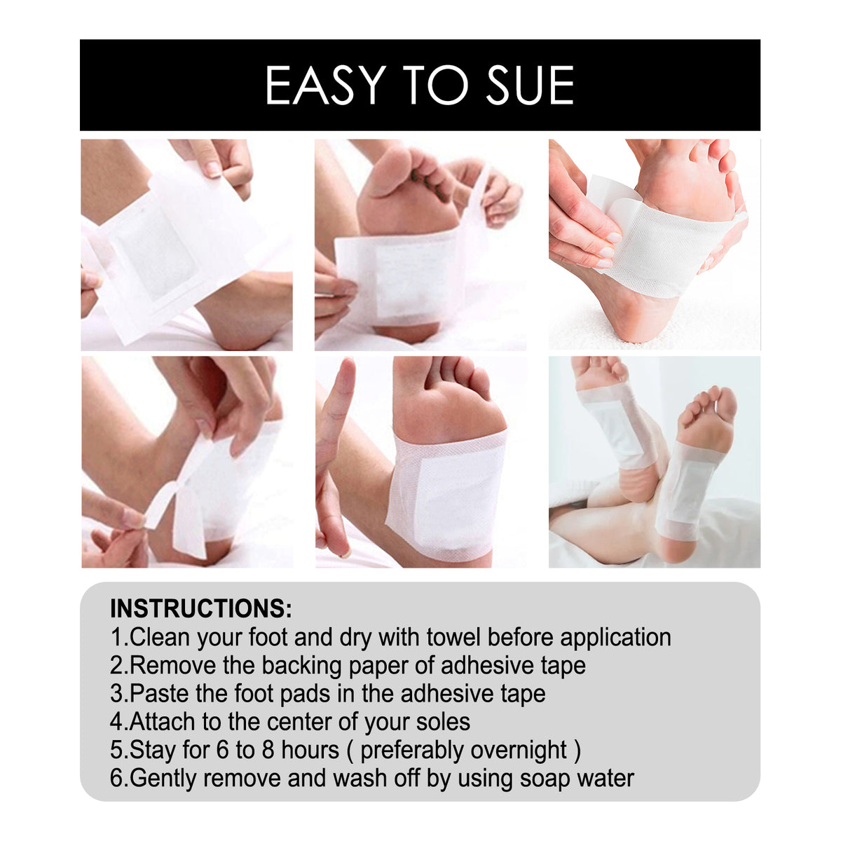 Herbal Foot Pads – 10 or 30 Pieces