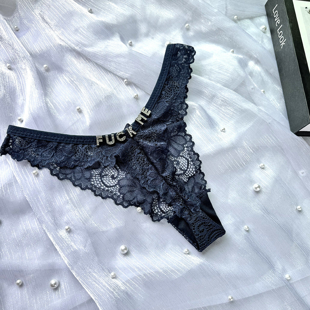 Lingerie Panties Lace Low Waist Pure Cotton G-String Women's Underwear
