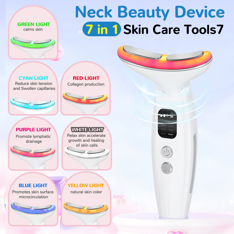 Neck Beauty Device – Vibration Massage, White, 140 mm