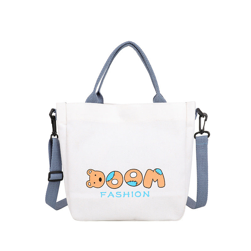 Large Capacity High School And University Class Canvas Bag Japanese Literary Retro Tote Bag Summer Girl Hand Held Shoulder Bag