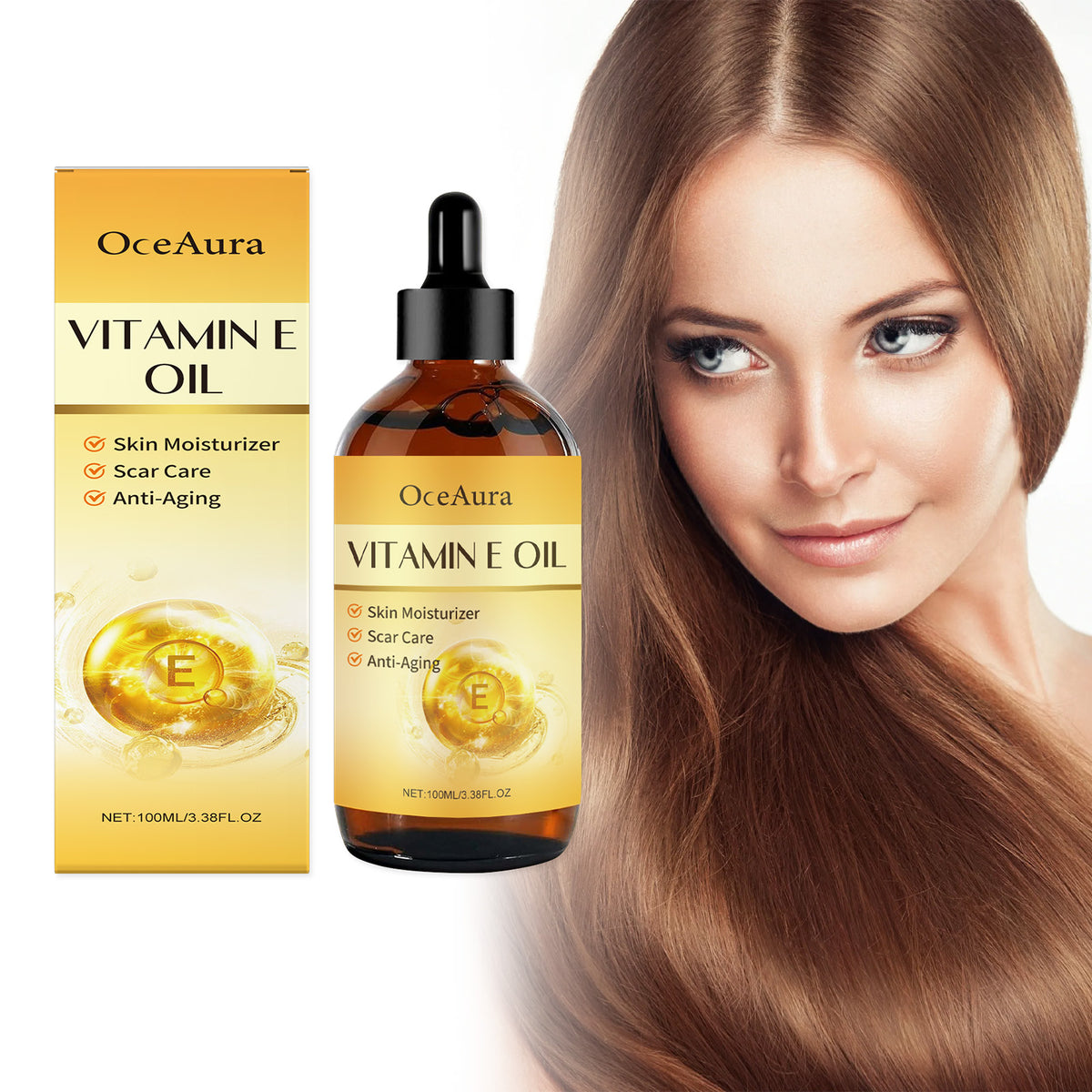 Vitamin E Multi-Purpose Skin Care Oil Hydrates And Hydrates Face, Body And Hair Nourishing Skin Care Essence Oil