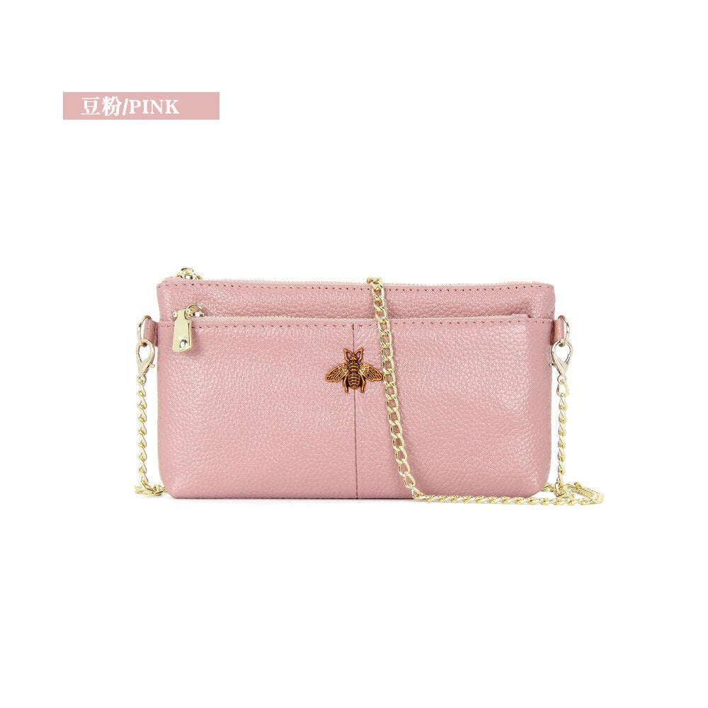 CICICUFF Head Layer Cowhide Messenger Bag New Genuine Leather Hand Bag Retro Shoulder Bag Women Small Chain Cross Body Bags