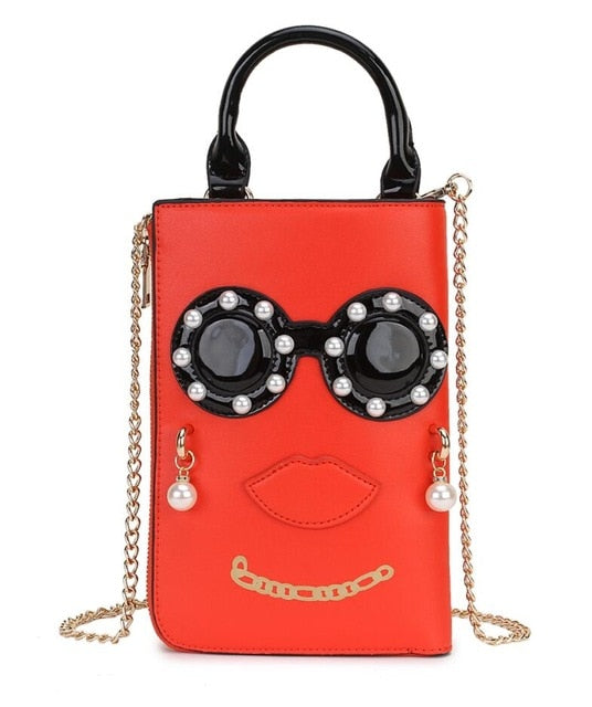 Woman Fashion Pattern Earrings Decorated Female Totes Ladies Shoulder Bag