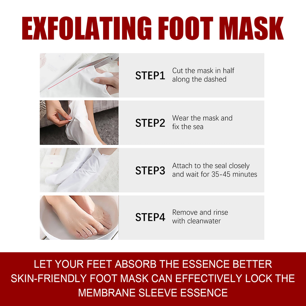 Exfoliating Foot Mask – Malic Acid and Salicylic Acid