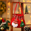 Christmas fleece fabric colored hand-held apple bag cartoon elderly gift bag children's small gift bag candy bag