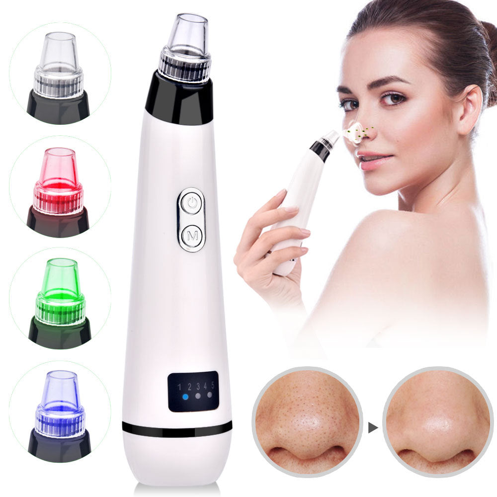 Electric Pore Vacuum with Five Suction Levels – White or Black