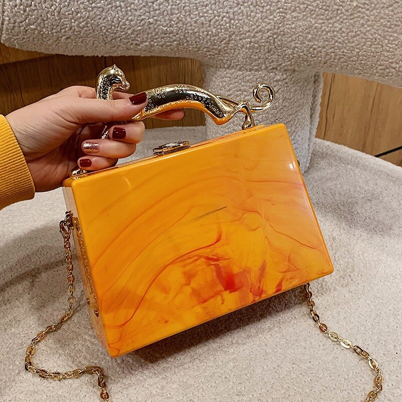 Acrylic Box Evening Bag – Seven Colours