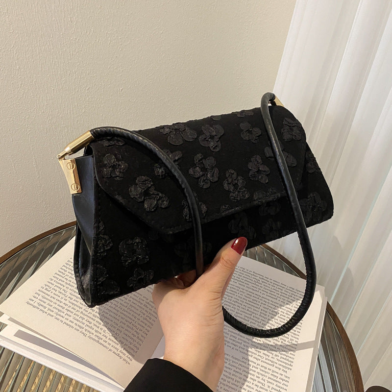 Small Polyester Shoulder Bag – Black, Khaki or White