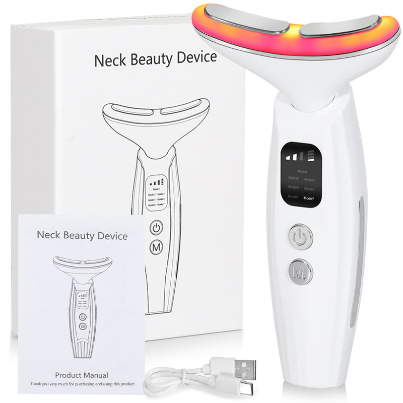 Neck Beauty Device – Vibration Massage, White, 140 mm