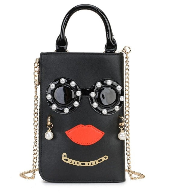 Woman Fashion Pattern Earrings Decorated Female Totes Ladies Shoulder Bag