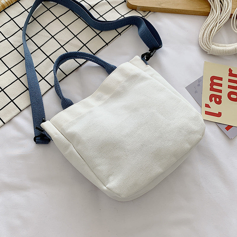 Large Capacity High School And University Class Canvas Bag Japanese Literary Retro Tote Bag Summer Girl Hand Held Shoulder Bag