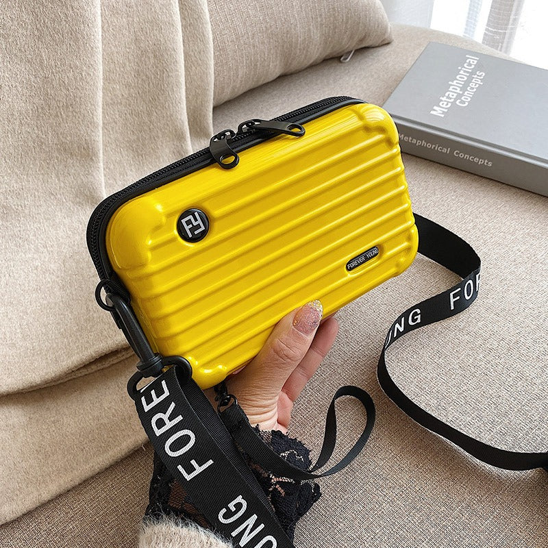 PC hard shell toiletry bag 7-inch shoulder crossbody bag hand storage bag suitcase small bag